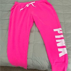 Brand new hot pink PINK joggers, paid $65, will sacrifice for $30